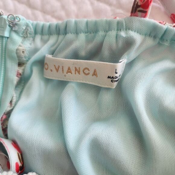 O vianca  rushed sides ties ends floral dress - Picture 16 of 16